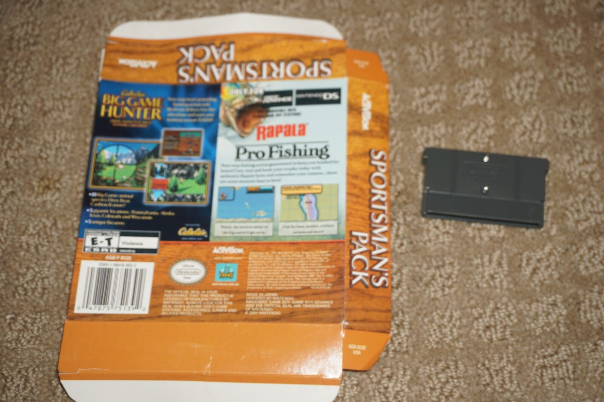 Sportsman's Pack (Nintendo Gameboy Advance Boy GBA) with Box No Manual