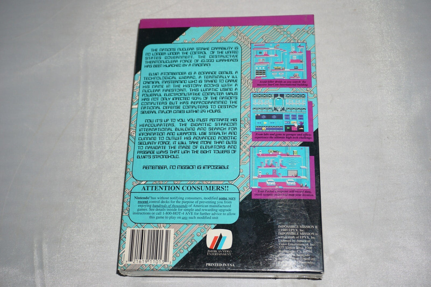 Impossible Mission II 2 (Nintendo NES) NEW Factory Sealed