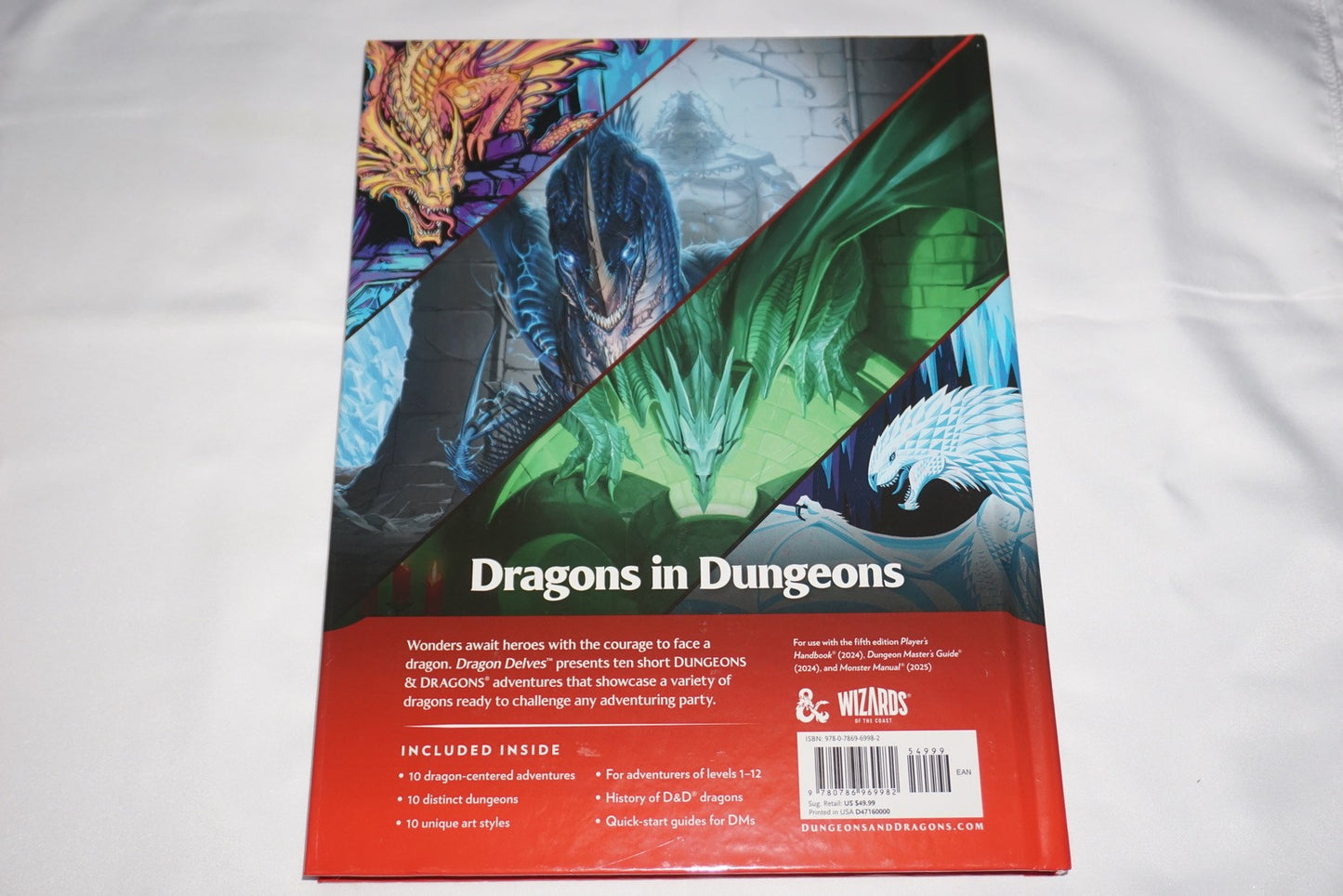 Dragon Delves Adventure Anthology Hardcover Book Dungeons & Dragons D&D NEW *Red
