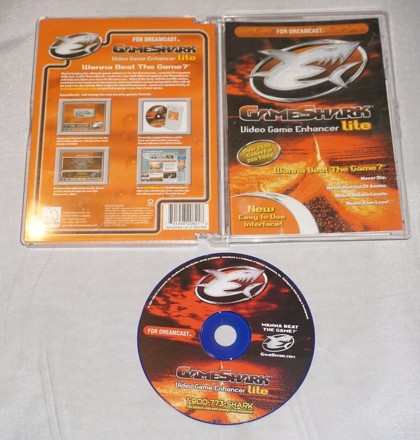 Gameshark Lite (Sega Dreamcast) Complete