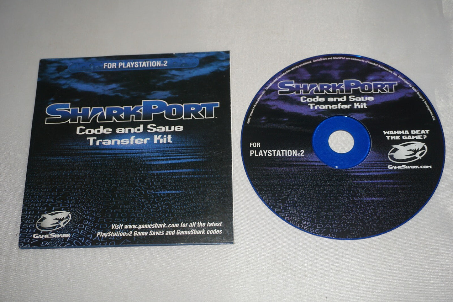 SharkPort Save Transfer Kit Gameshark (Sony Playstation 2 ps2) w/ Sleeve