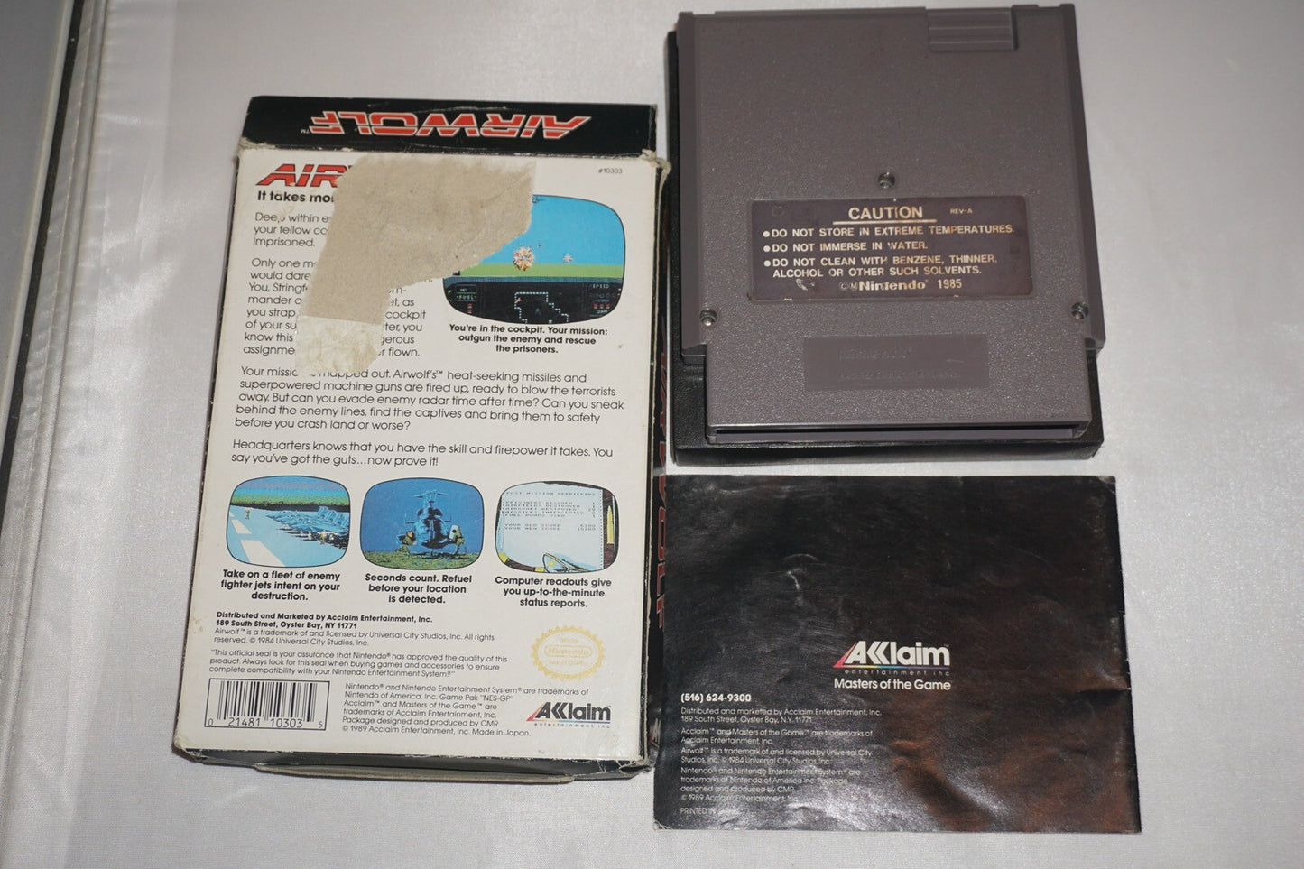 Airwolf (Nintendo NES) Complete in Box CIB