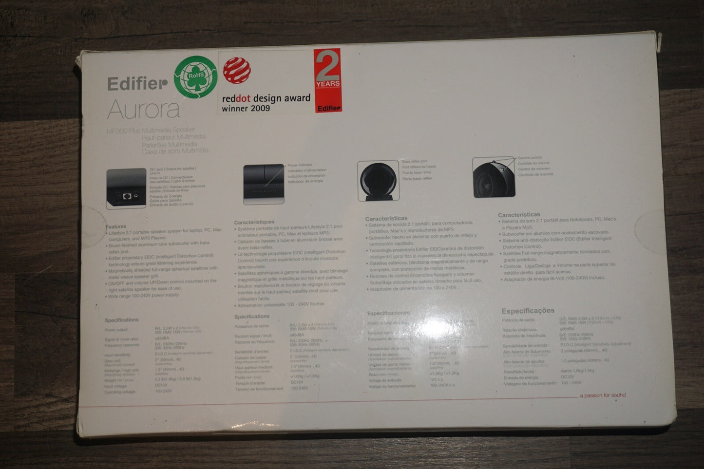 Aurora Edifier MP300 Multimedia Plus Speaker NEW
