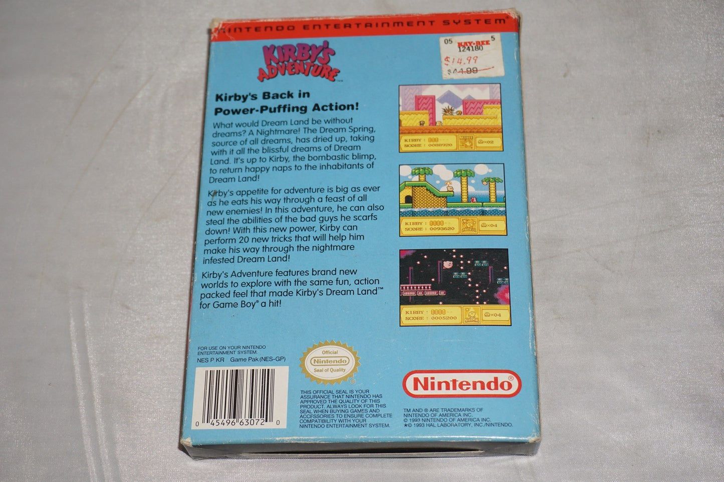 Kirby's Adventure (Nintendo NES) Complete in Box CIB