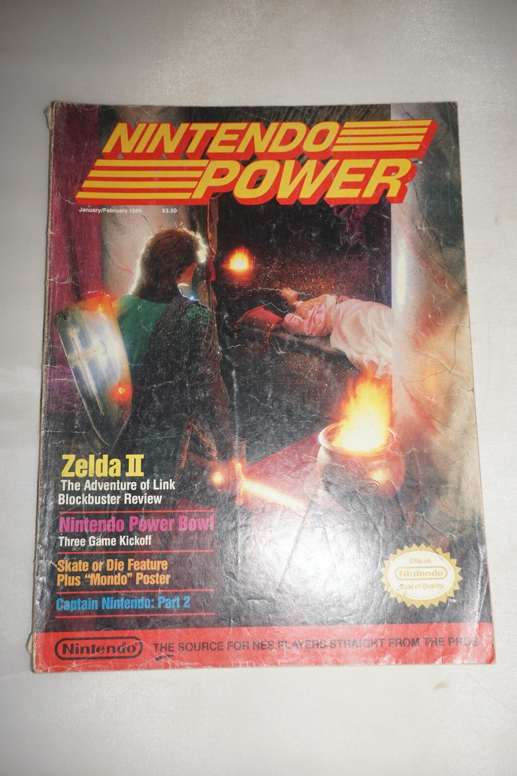 January/February 1989 Zelda II Nintendo Power Magazine #6