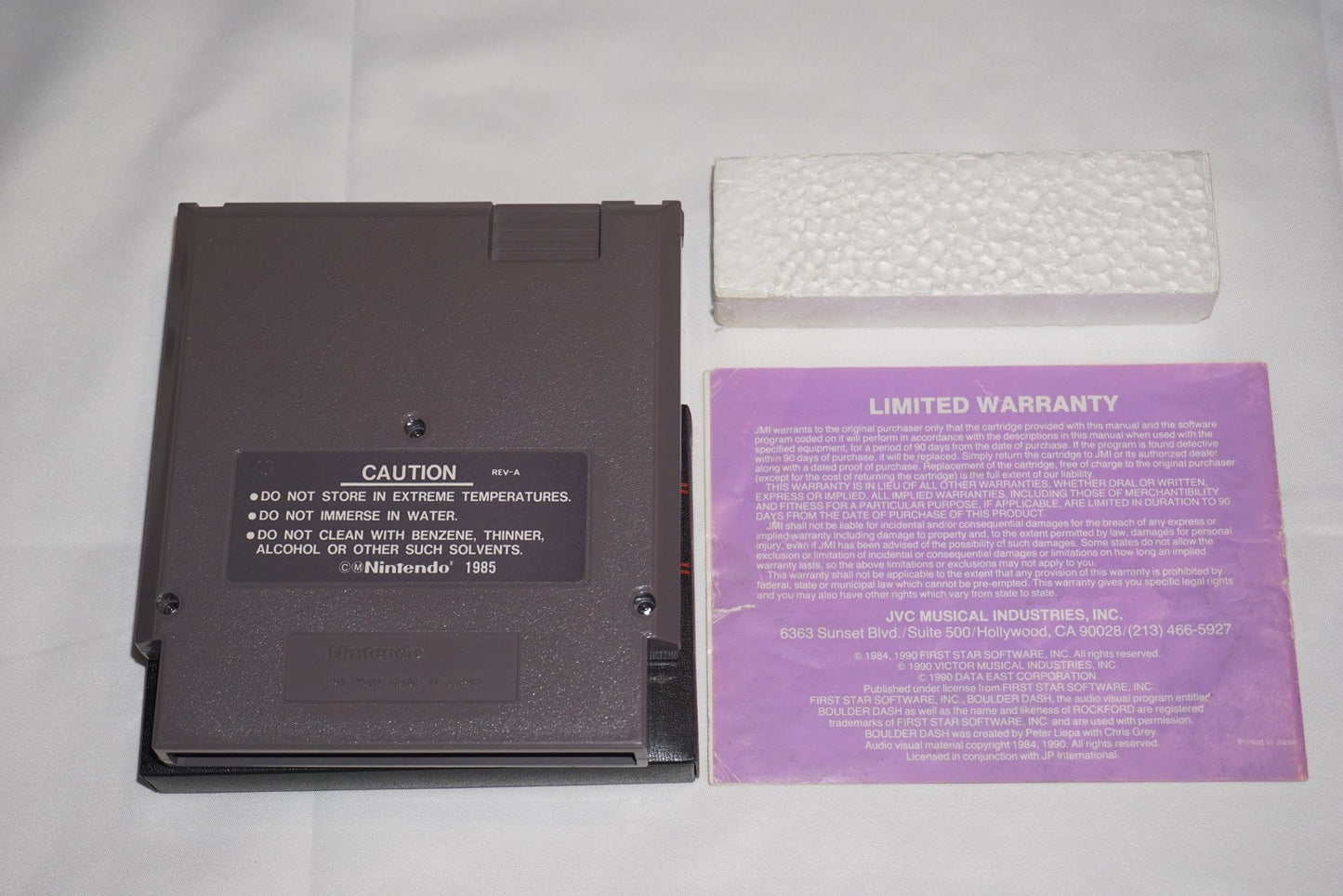Boulder Dash (Nintendo NES) Complete in Box CIB