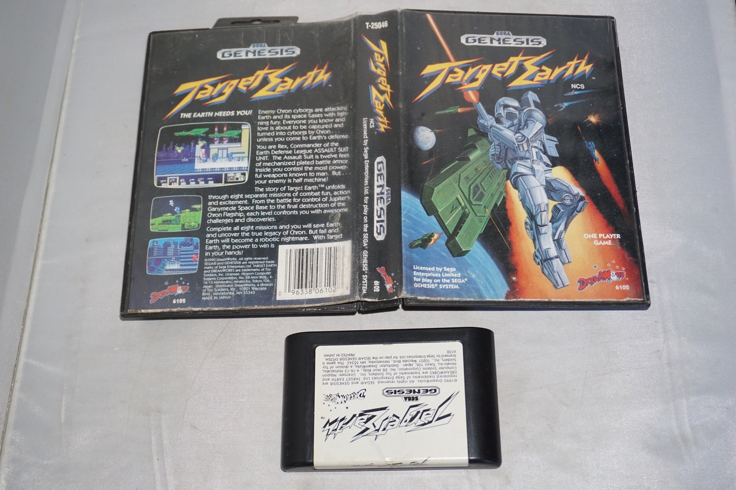 Target Earth (Sega Genesis) with Case No Manual