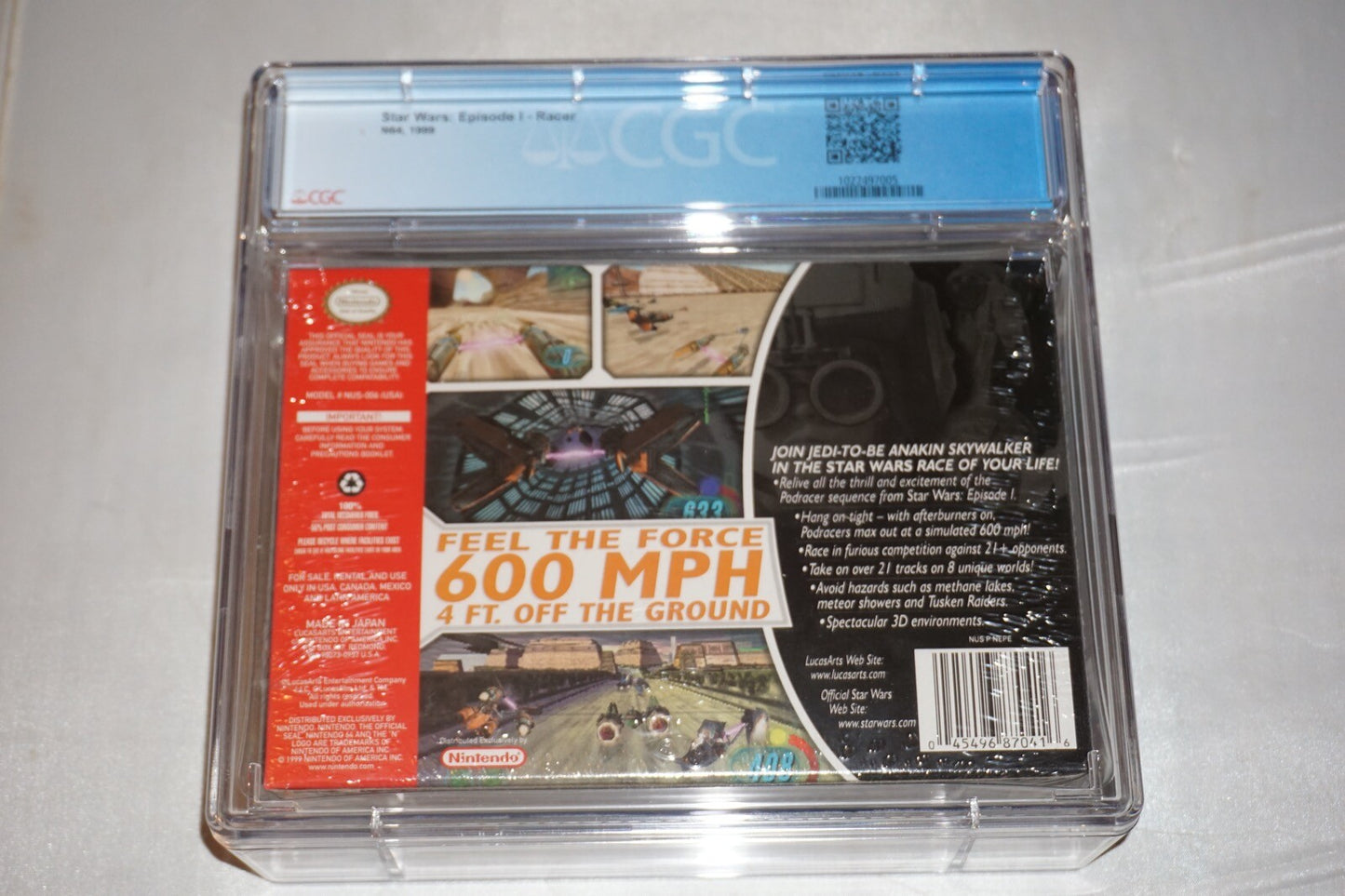 Star Wars Episode I Racer (Nintendo 64 N64) CGC 9.6 A++ NEW Sealed