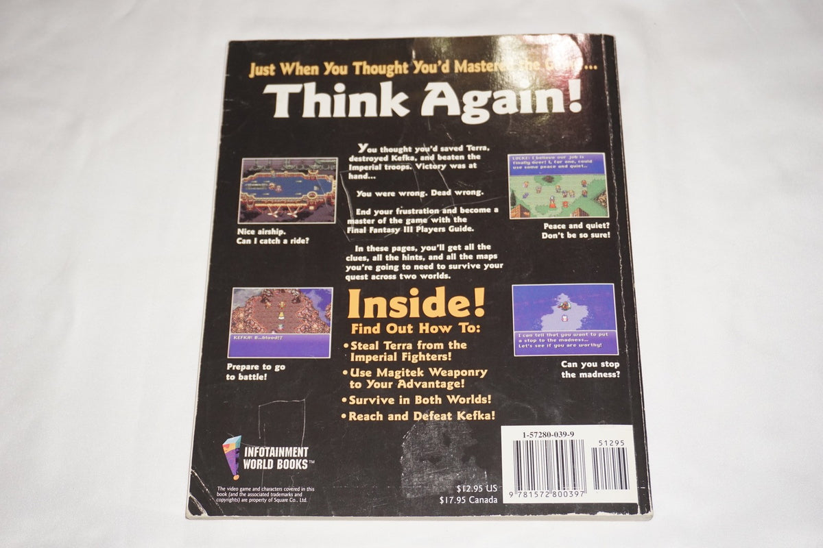 Final Fantasy III Players Guide SNES Super Nintendo