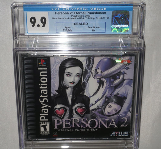 Persona 2: Eternal Punishment (Sony Playstation 1 ps1) CGC 9.9 A+ NEW Sealed