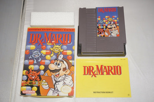Dr Mario (Nintendo NES) Complete in Box CIB Near Mint #3