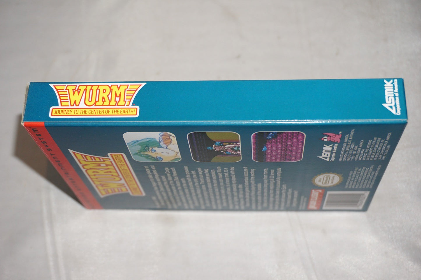 Wurm Journey to Center of Earth (Nintendo NES) Complete in Box w/ Reg Card CIB