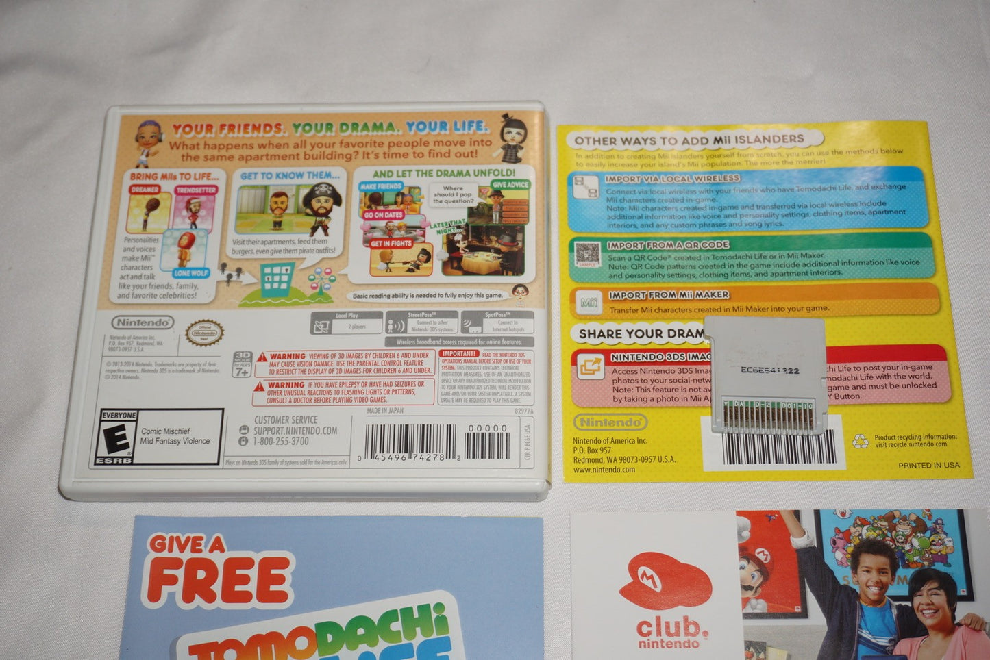 Tomodachi Life (Nintendo 3DS) Complete