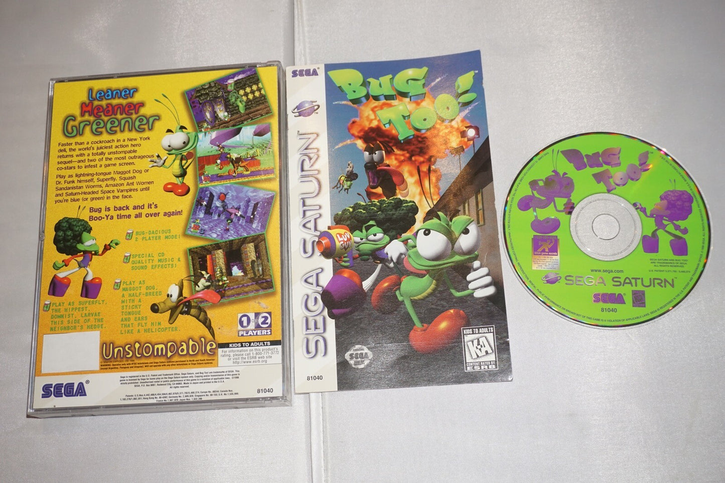 Bug Too (Sega Saturn) Complete