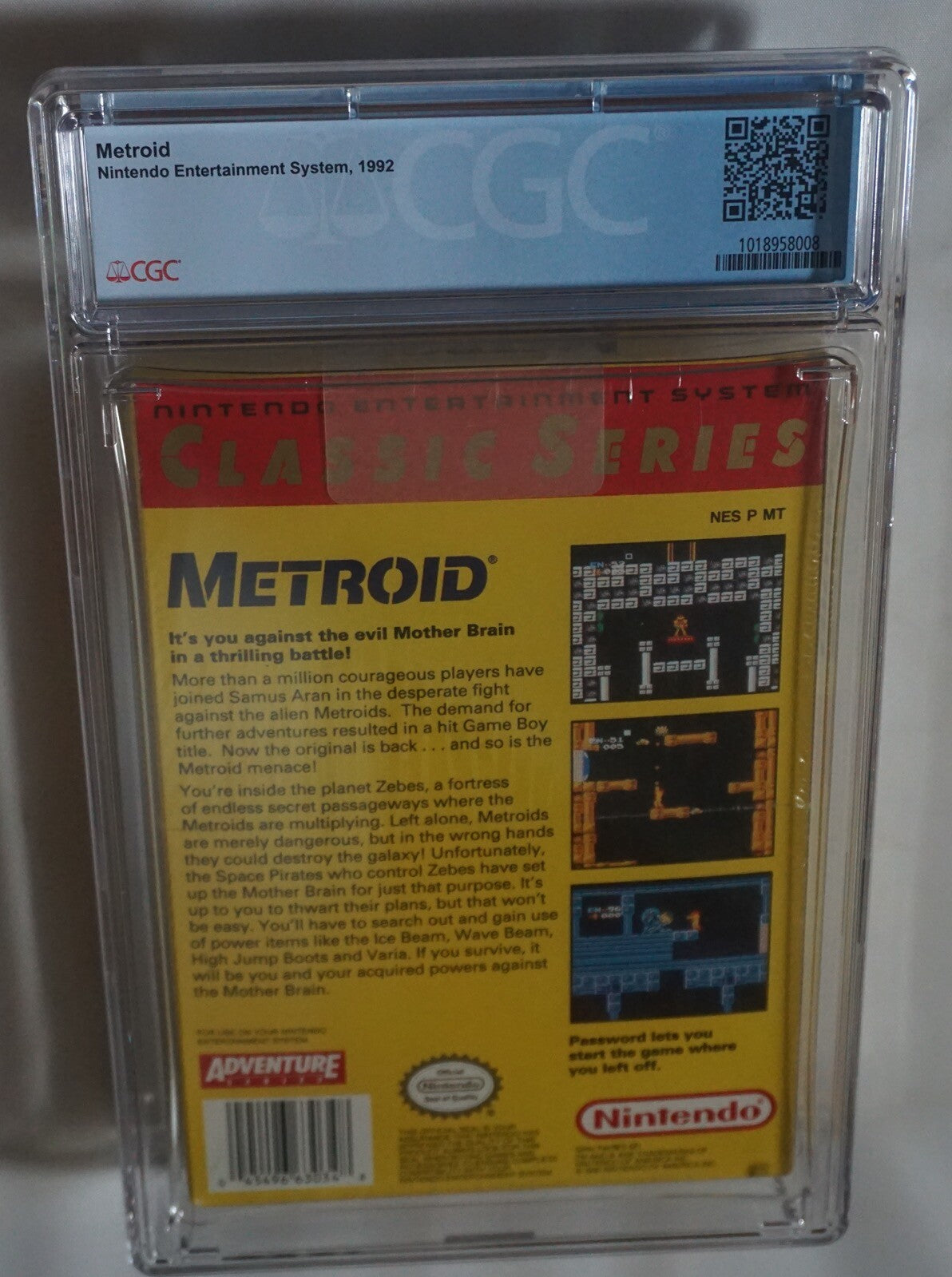 Metroid Classic (Nintendo NES) CGC 9.0 A+ NEW Sealed