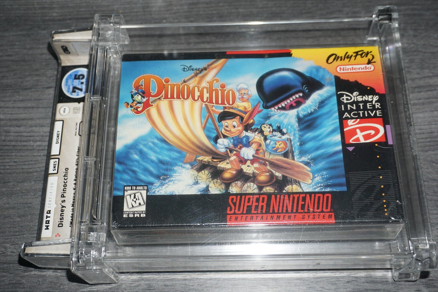 Pinocchio Disney's (Super Nintendo SNES) Wata 7.5 B NEW Factory Sealed