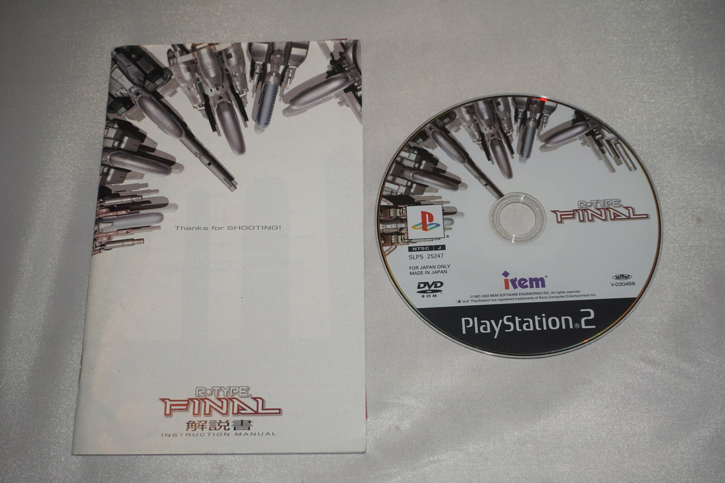 R Type Final (Sony Playstation 2 ps2) w/ Manual JAPAN