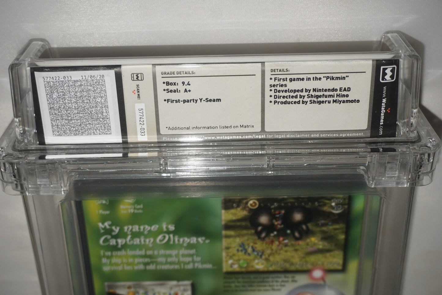 Pikmin 1 (Nintendo Gamecube) NEW Factory Sealed WATA 9.4 A+