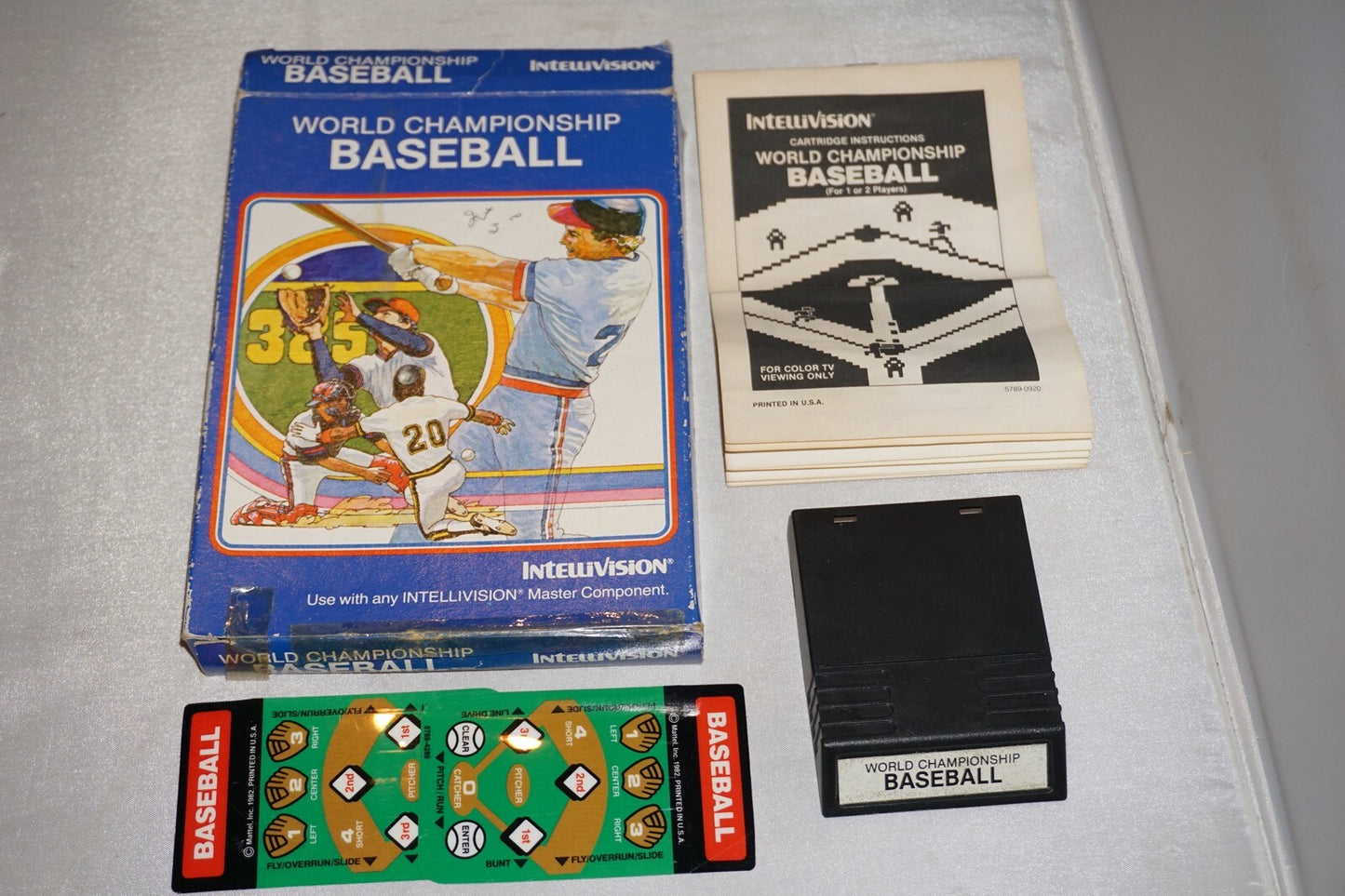 World Championship Baseball (Intellivision) Complete In Box CIB