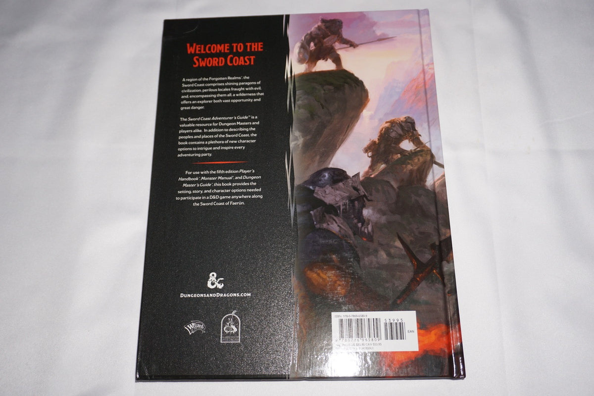 Sword Coast Adventurer's Guide Hardcover Book Dungeons & Dragons D&D NEW