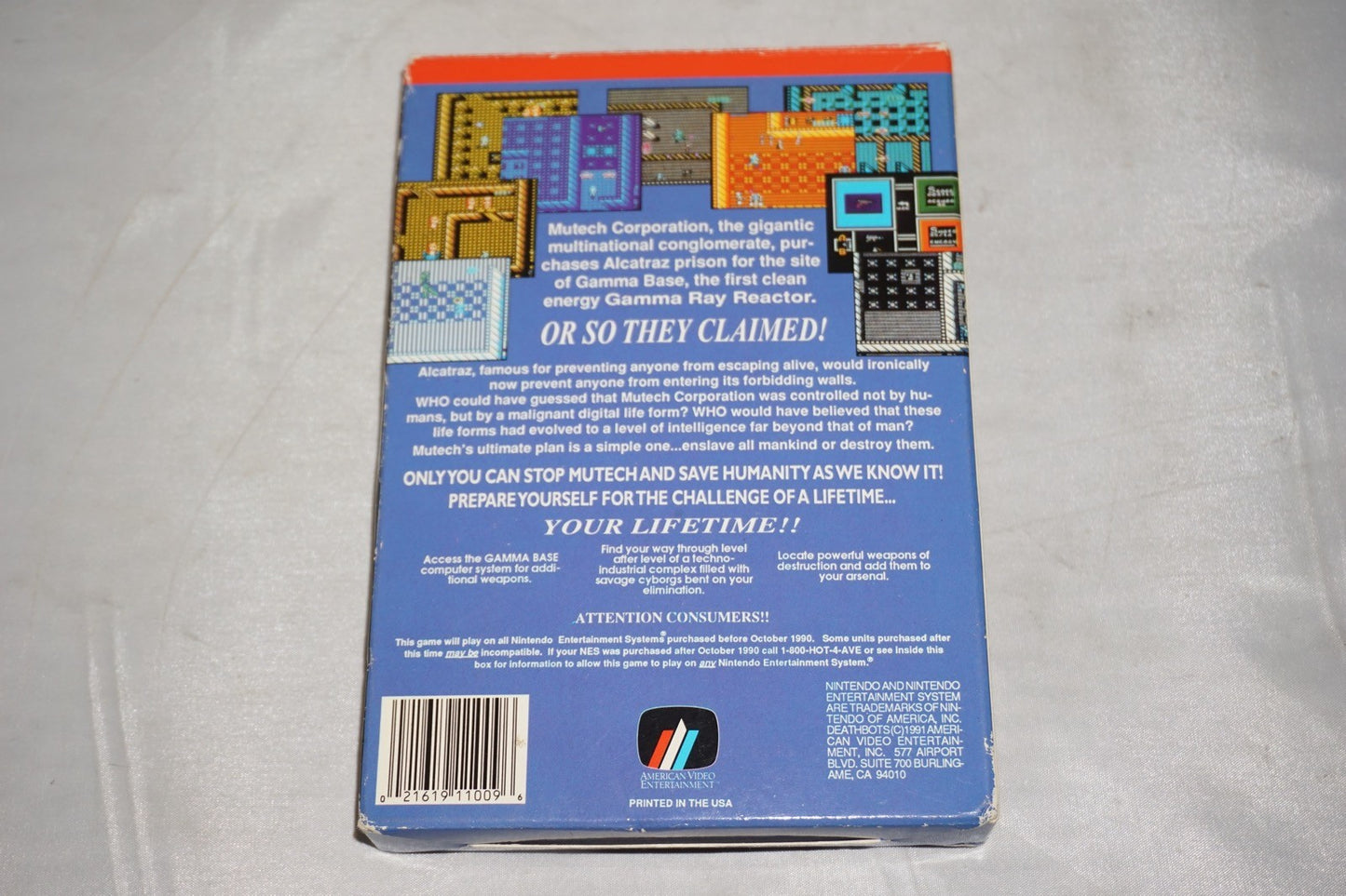 Deathbots (Nintendo NES) Complete in Box CIB