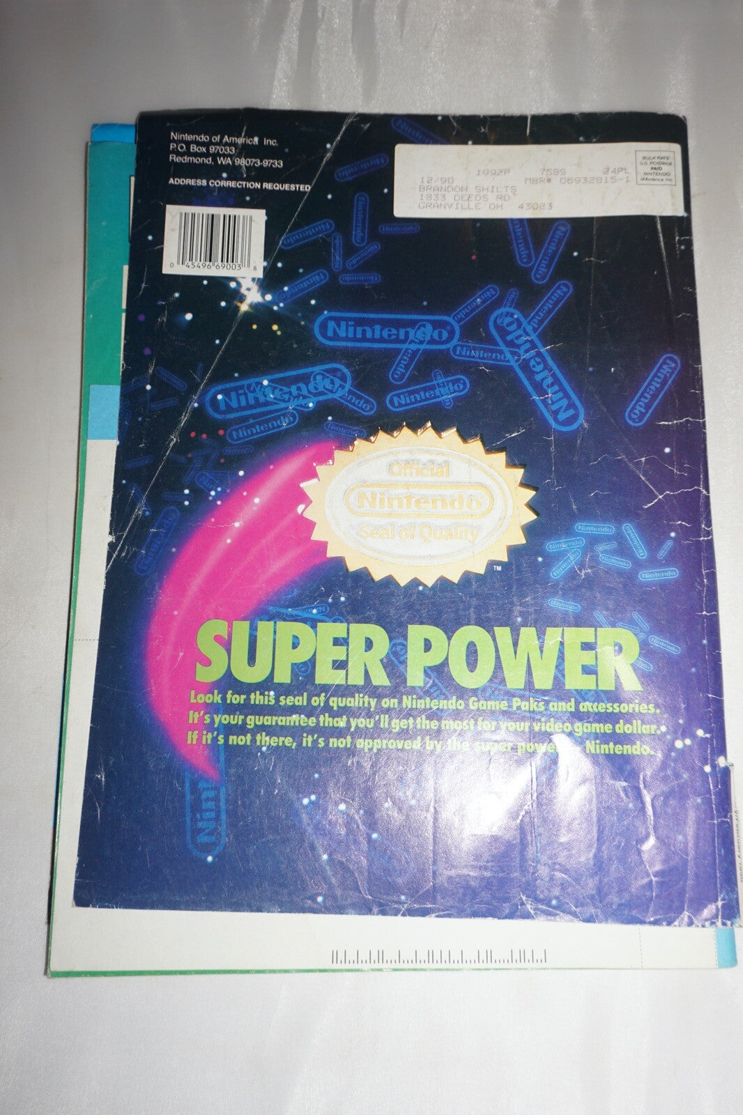 January/February 1990 Batman Nintendo Power Magazine #7 Map