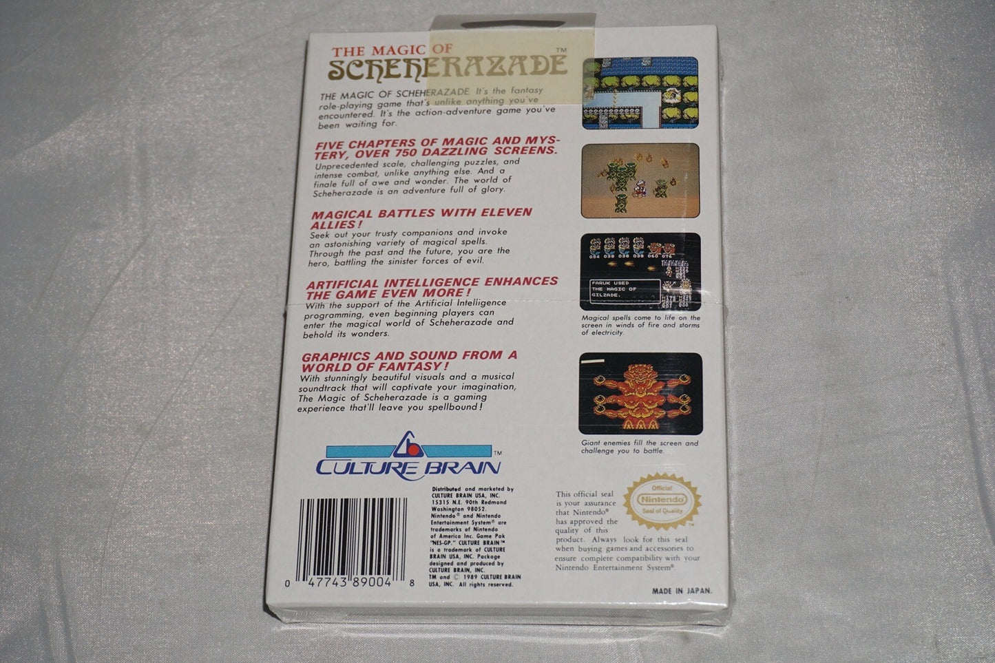 Magic Of Scherezade (Nintendo NES) NEW Factory Sealed