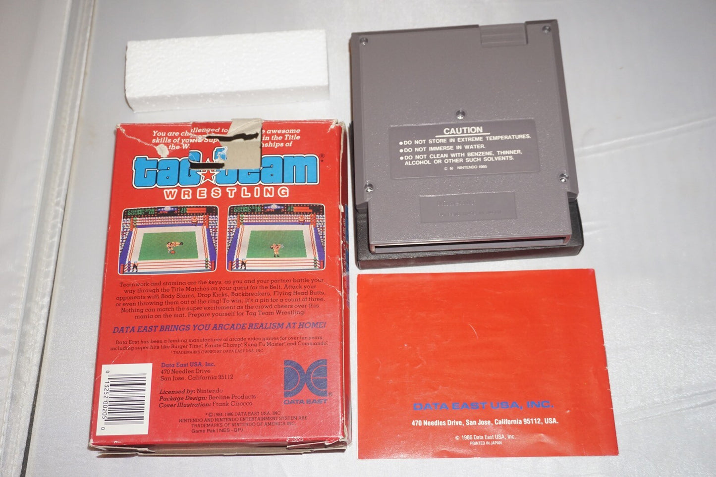 Tag Team Wrestling HANGTAB (Nintendo NES) Complete in Box CIB #2