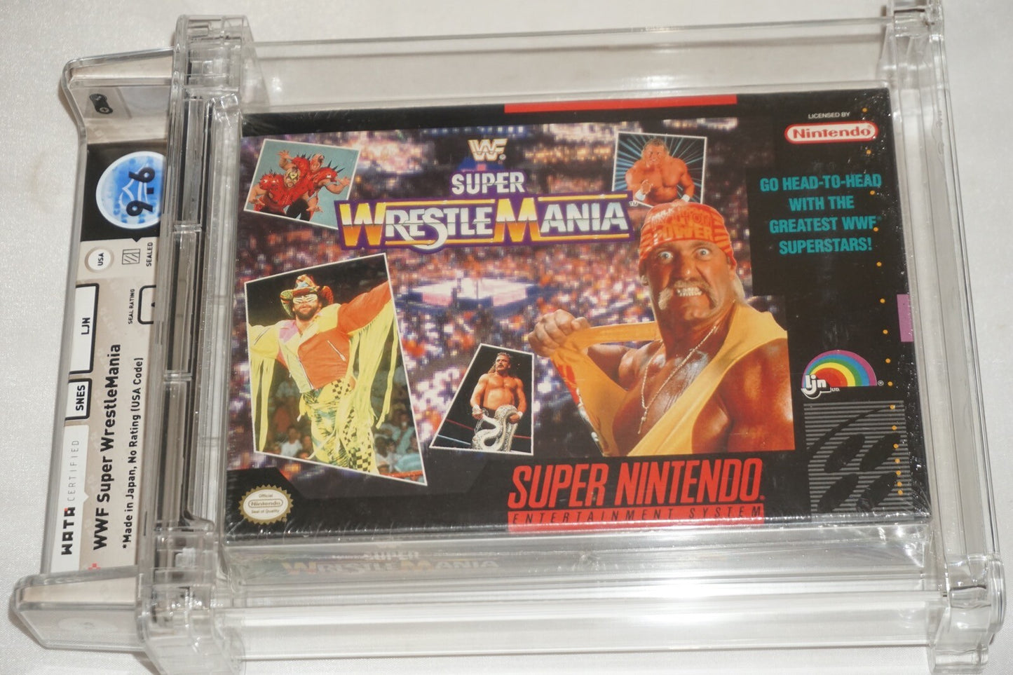 WWF WWE Super Wrestlemania MIJ (Super Nintendo SNES) NEW Sealed WATA 9.6 A