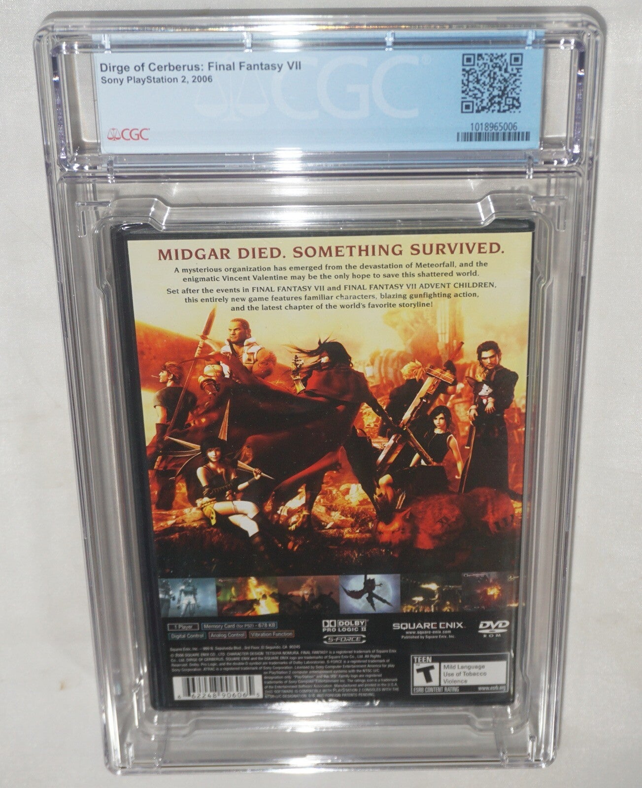 Dirge of Cerberus Final Fantasy VII (Playstation 2 ps2) CGC 9.8 A+ NEW Sealed