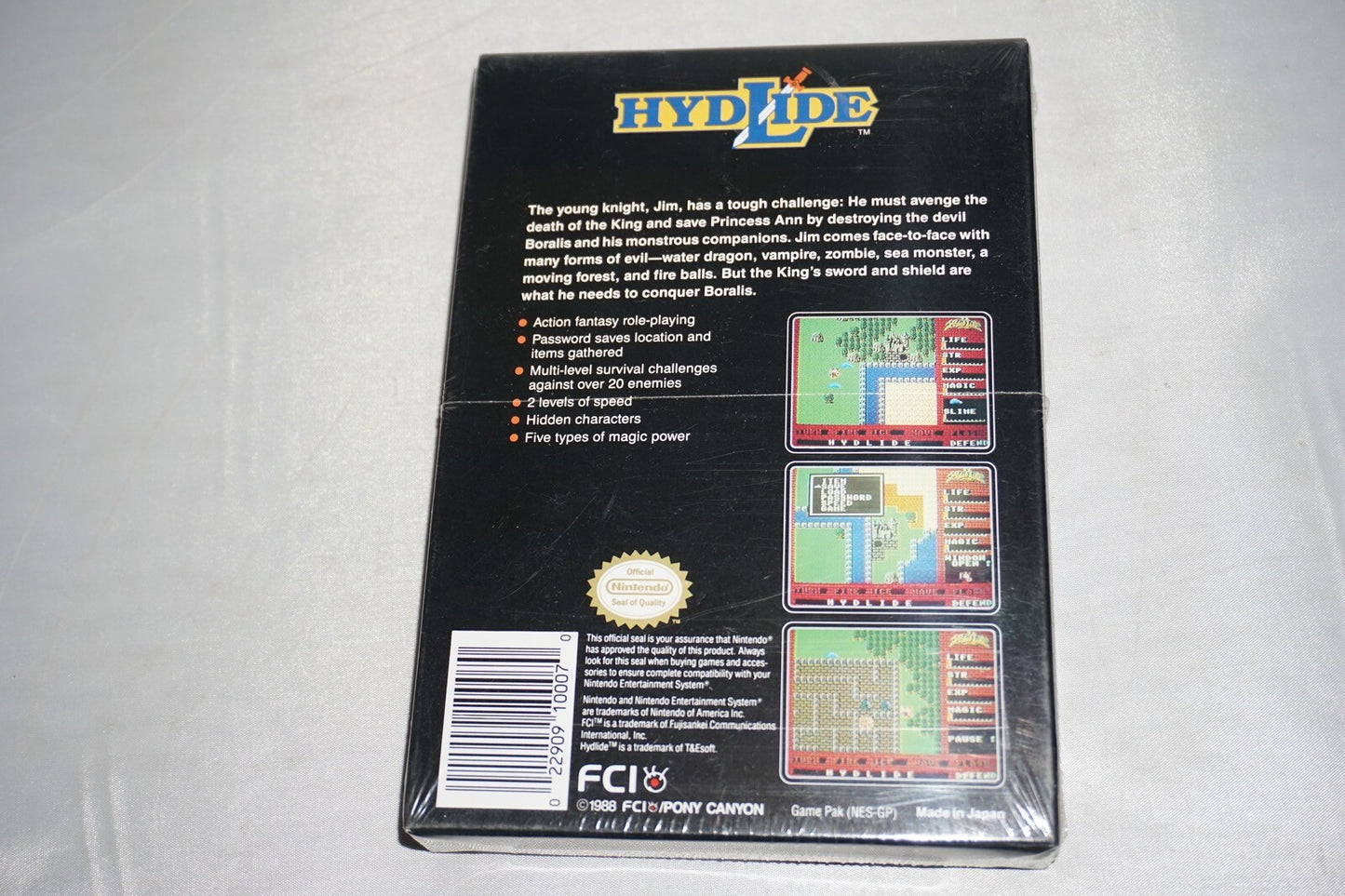 Hydlide (Nintendo NES) NEW Factory Sealed