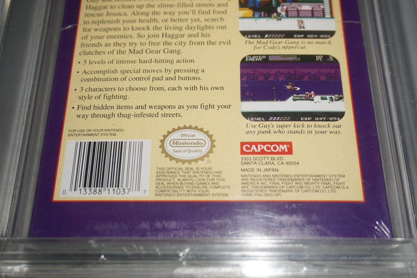 Mighty Final Fight (Nintendo NES) 9.4 A+ NEW Sealed