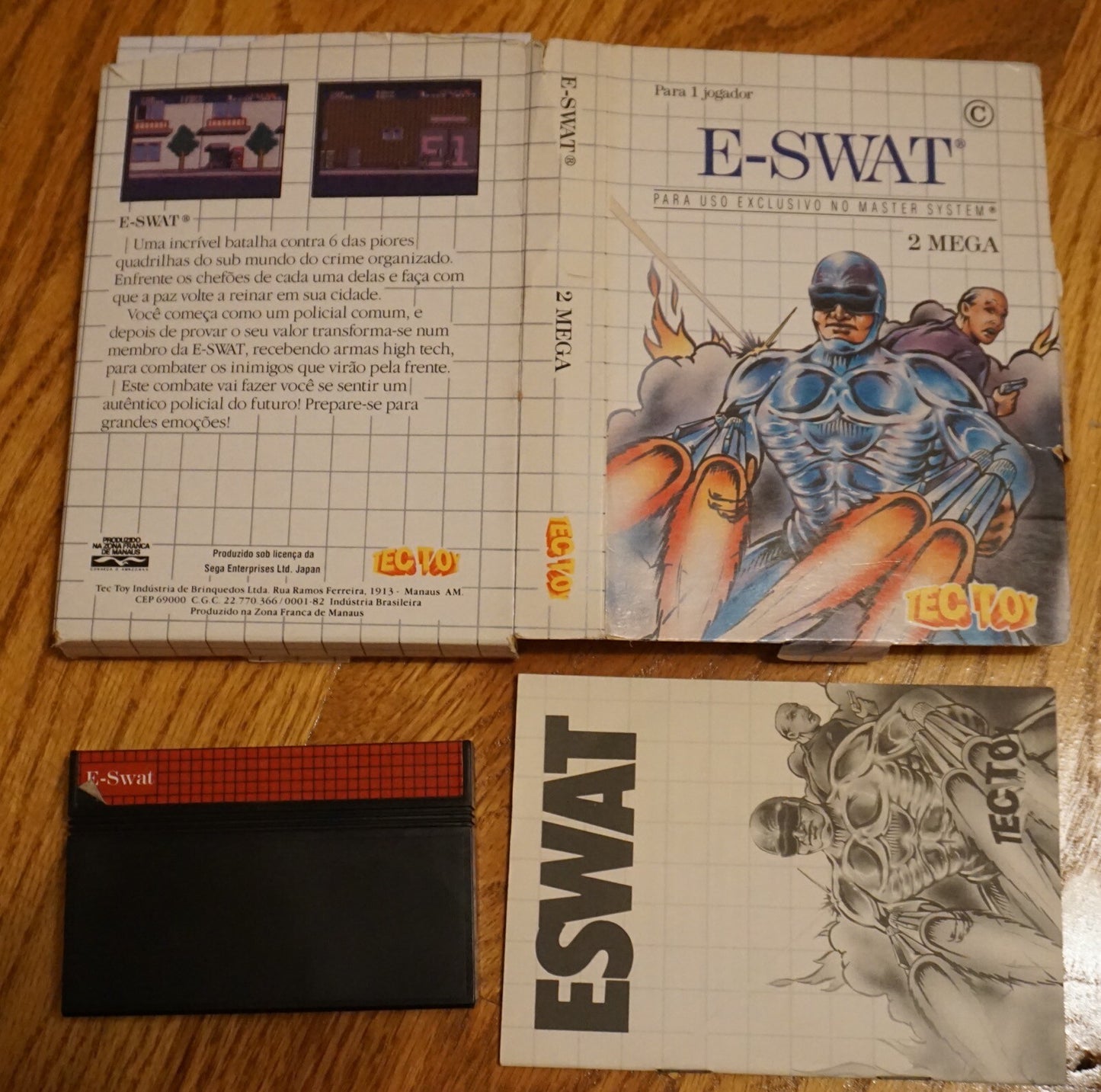E-Swat (Sega Master System SMS) Complete in Box TEC TOY