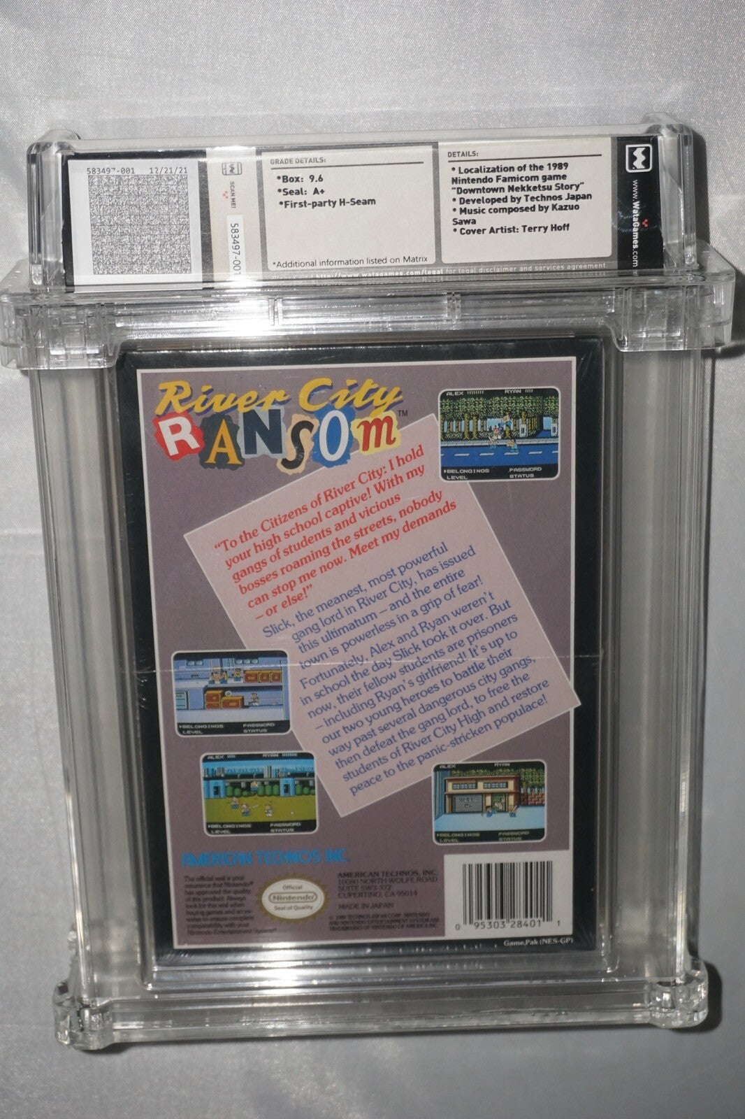 River City Ransom (Nintendo NES) WATA 9.6 A+ NEW Sealed