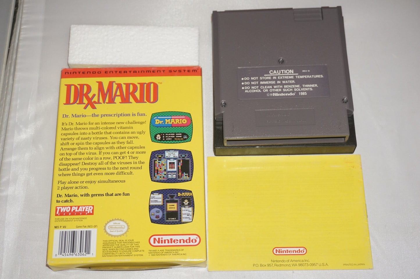 Dr Mario (Nintendo NES) Complete in Box CIB Near Mint #1