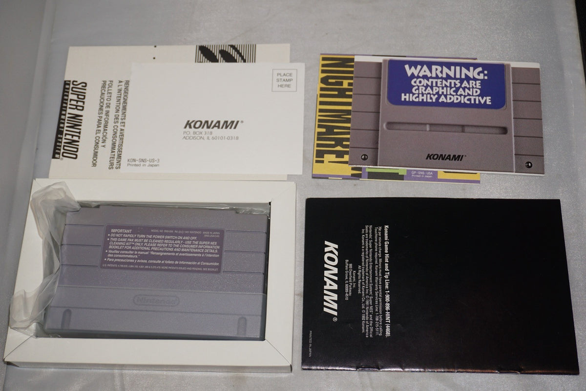 Axelay (Super Nintendo SNES) Complete in Box w/ Reg Card CIB