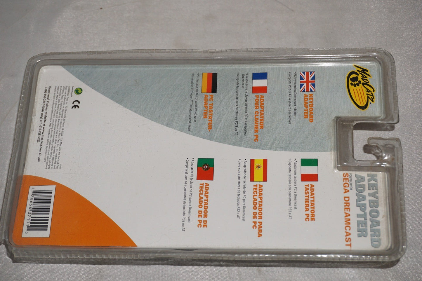 Mad Catz Keyboard Adapter (Sega Dreamcast) NEW Sealed