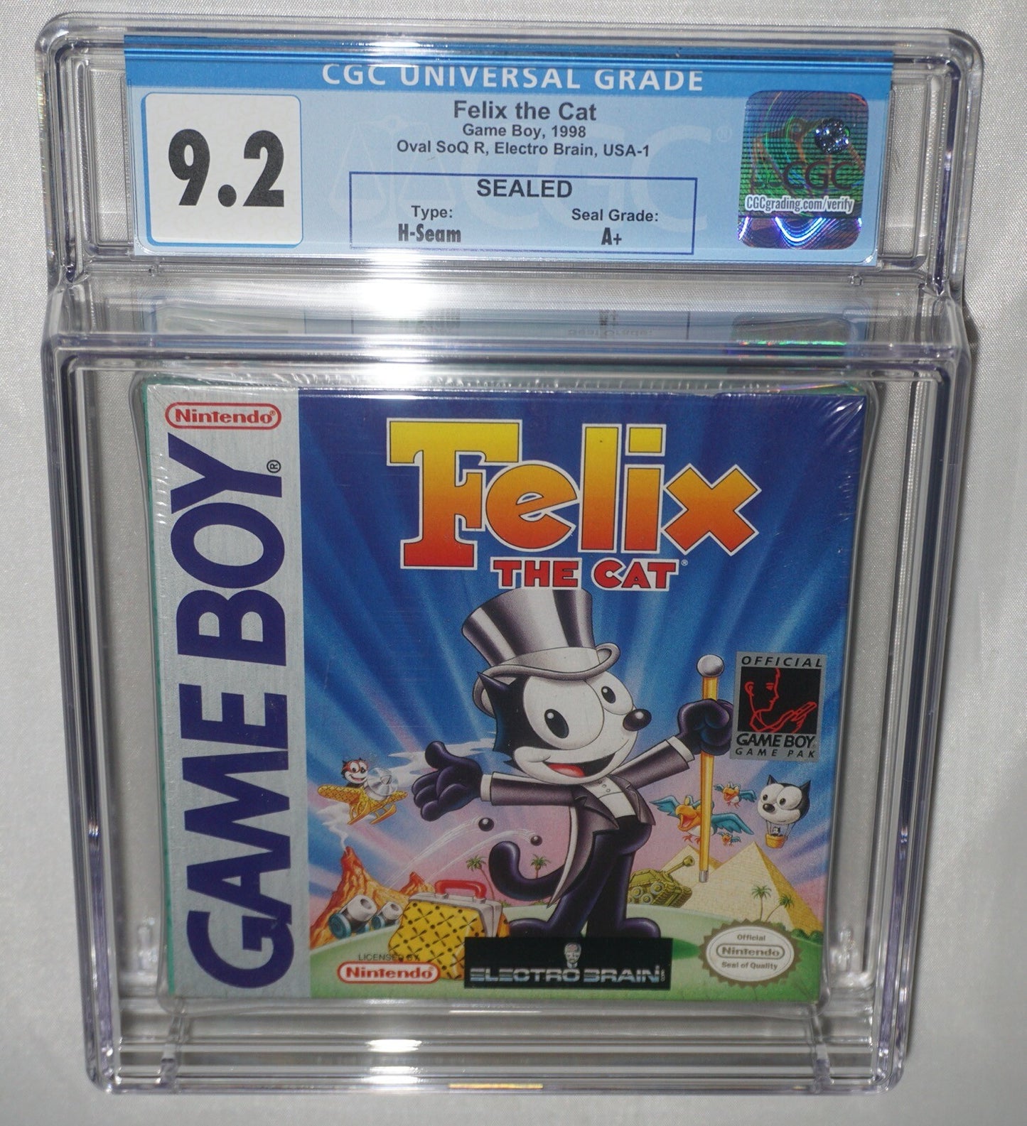 Felix the Cat (Nintendo Game Boy Gameboy) CGC 9.2 A+ NEW Sealed