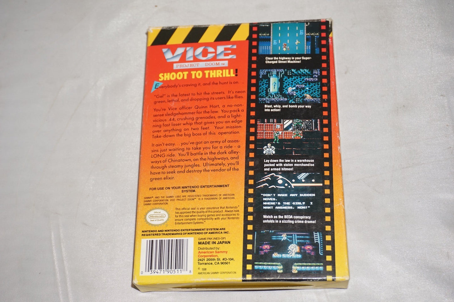 Vice Project Doom (Nintendo NES) Complete in Box w/ Reg Card CIB