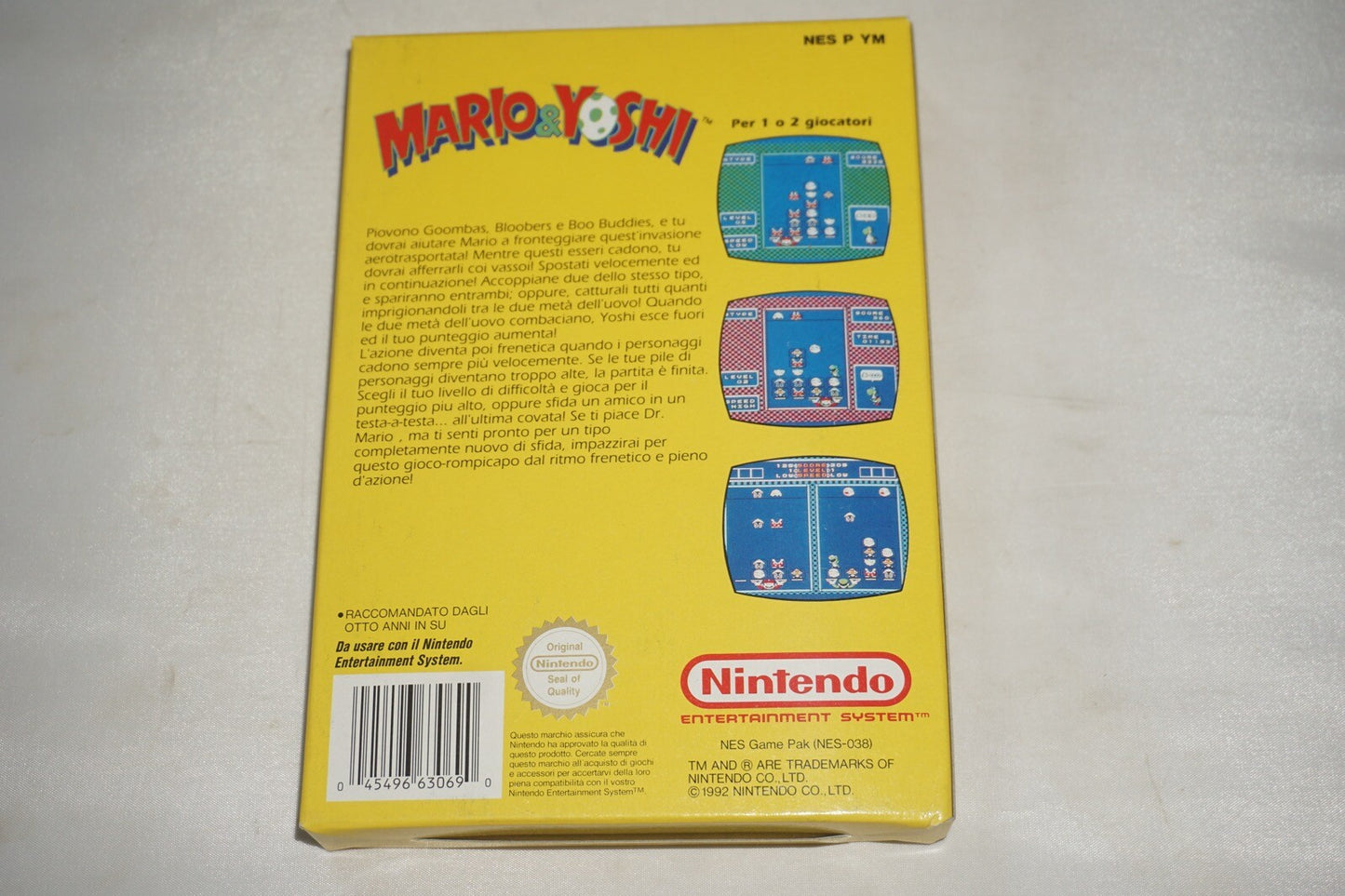 Mario & Yoshi (Nintendo NES) NEW Factory Sealed Italian