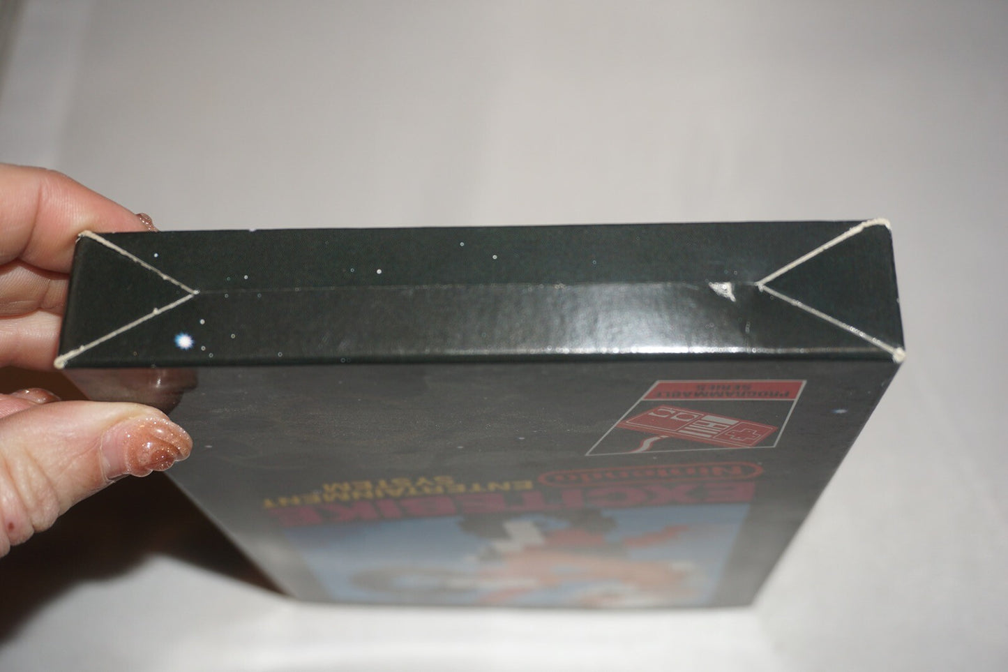Excitebike HANGTAB Rev A (Nintendo NES) Complete in Box CIB #1