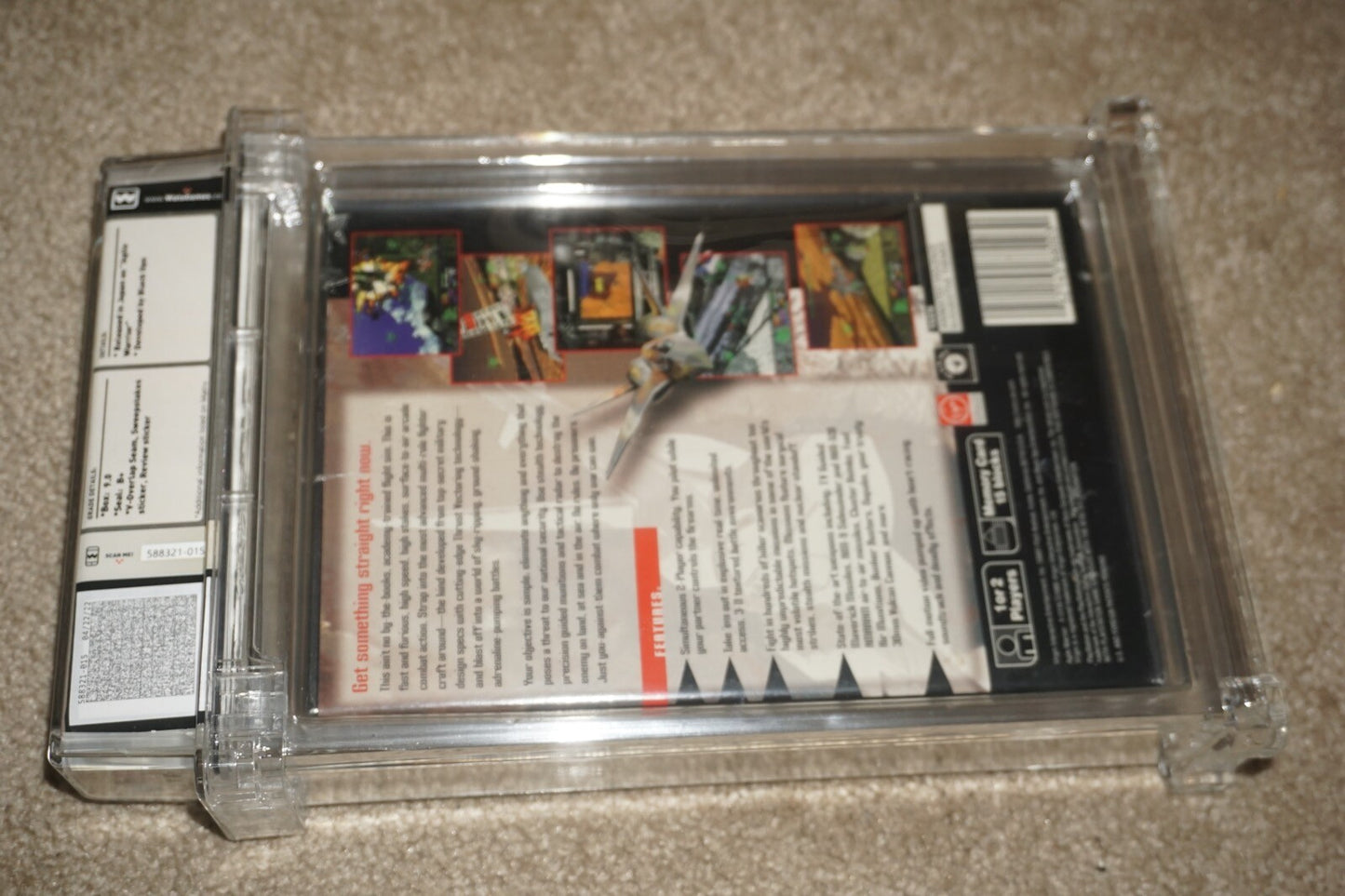 Agile Warrior (Sony Playstation 1 ps1) WATA 9.0 B+ NEW Sealed