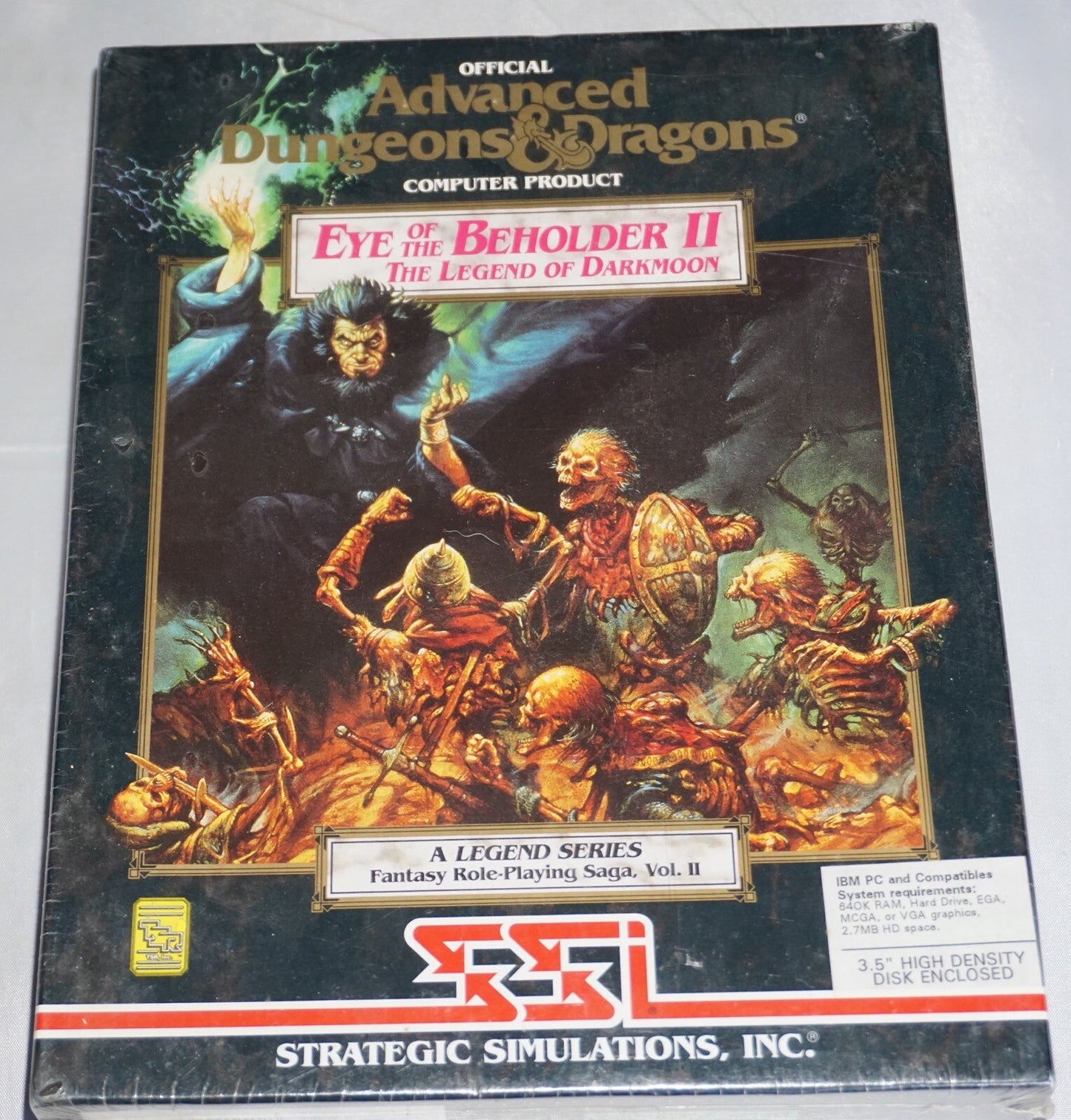 Advanced Dungeons & Dragons Eye of Beholder II 2 Legend Darkmoon (IBM PC) NEW