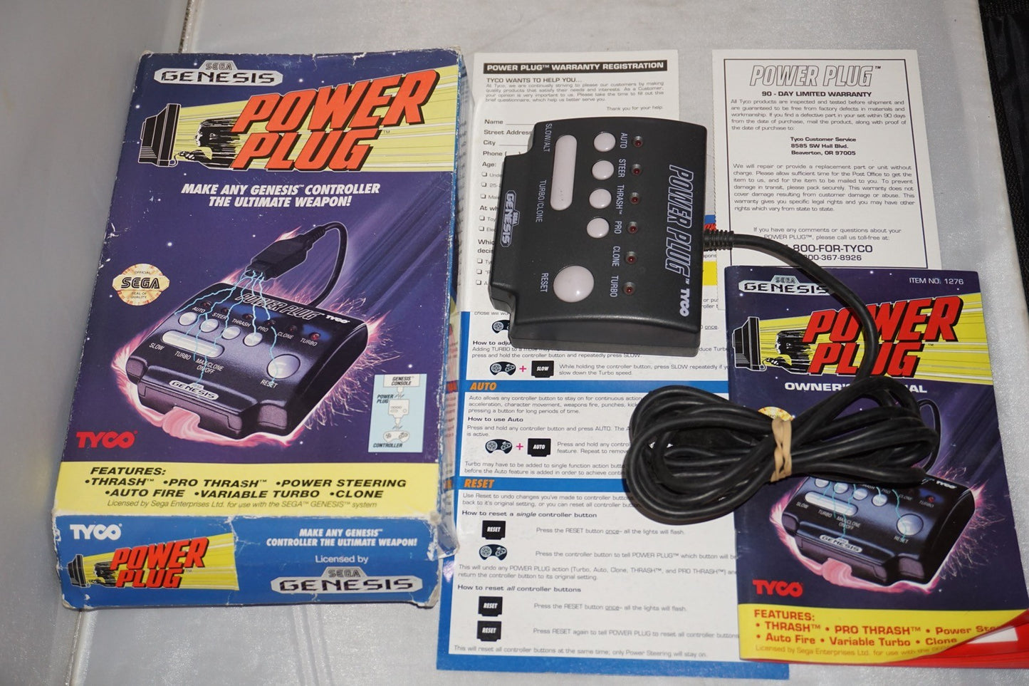 Tyco Power Plug (Sega Genesis) Complete in Box CIB