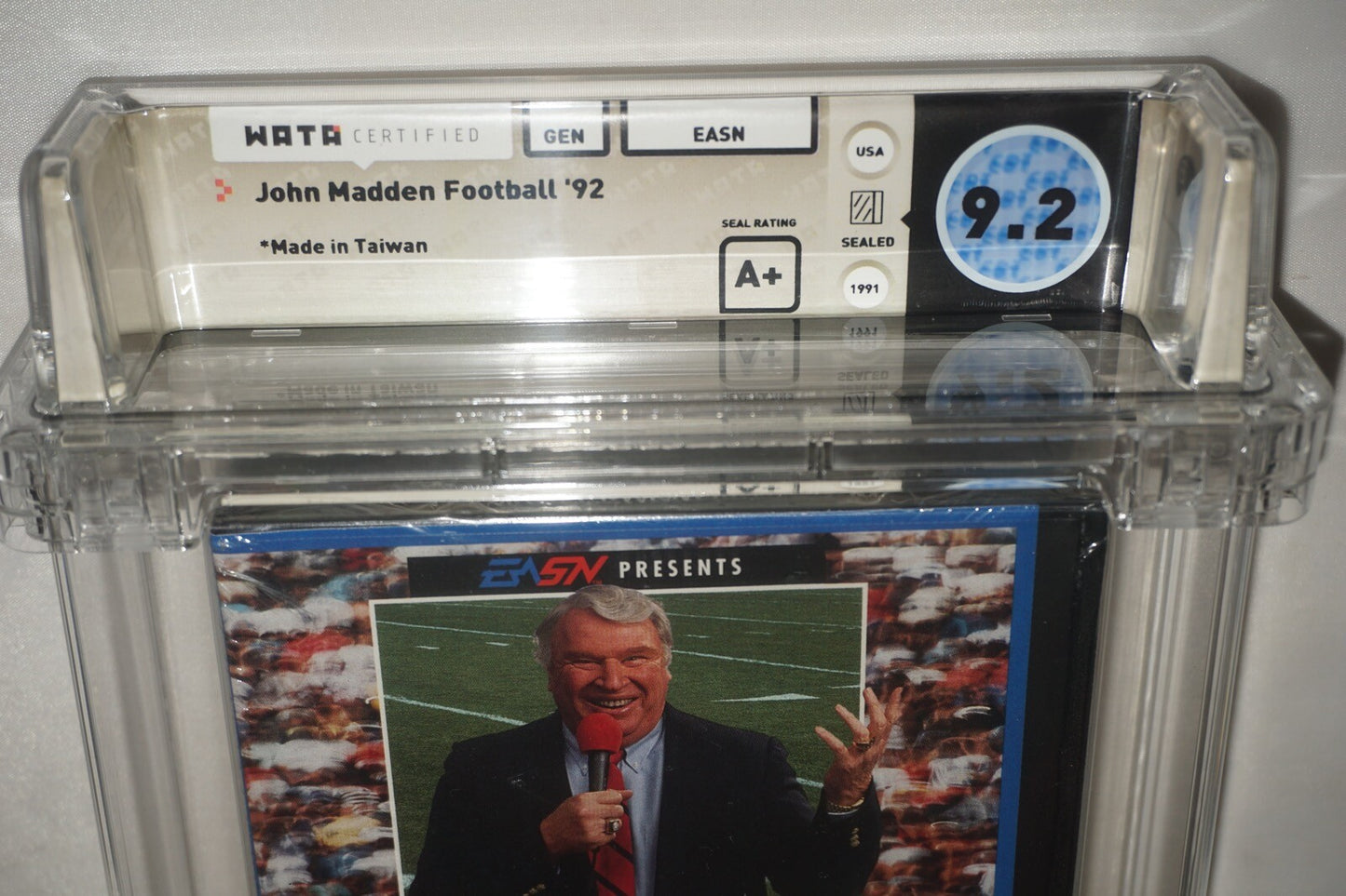 John Madden Football 92 (Sega Genesis) NEW Sealed WATA 9.2 A+