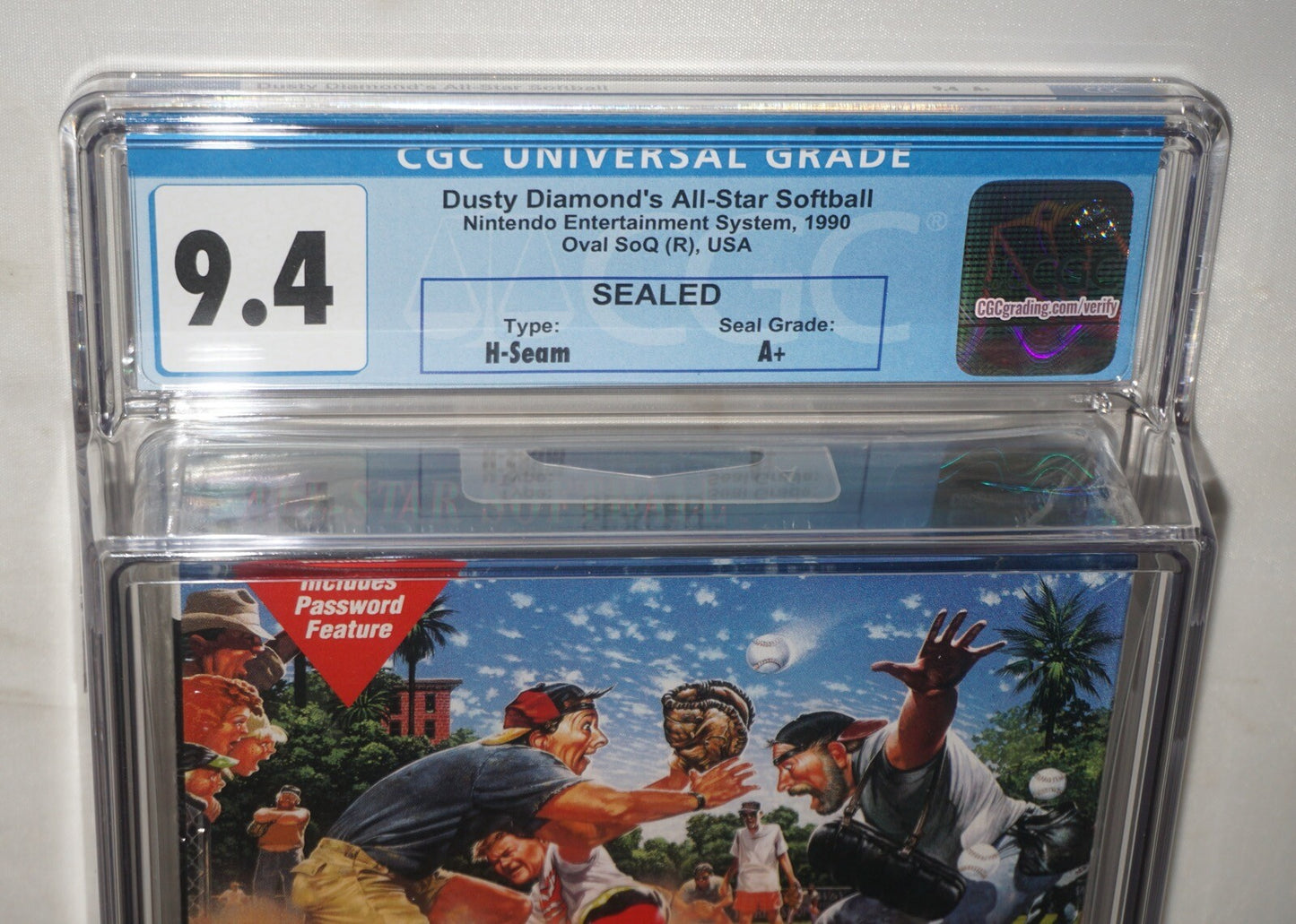 Dusty Diamond’s All Star Softball (Nintendo NES) CGC 9.4 A+ NEW Sealed
