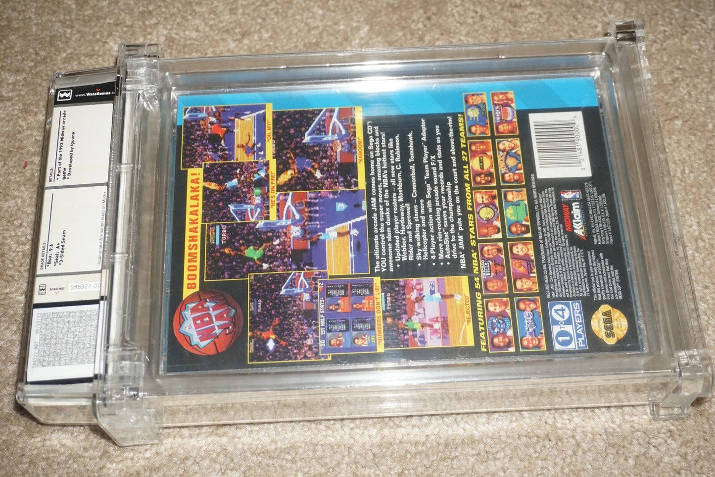 Nba Jam (Sega CD) WATA 9.6 A+ NEW Factory Sealed