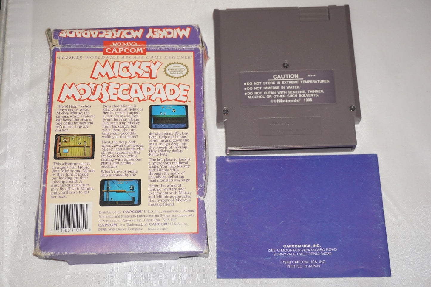 Mickey Mousecapade Oval (Nintendo NES) Complete in Box CIB #2