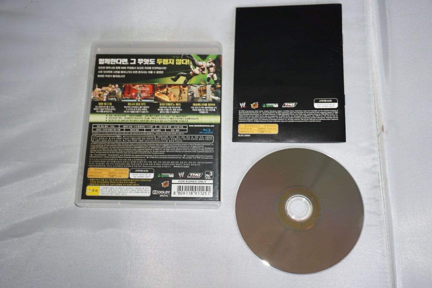 WWE Smackdown vs Raw 2009 (Playstation 3 ps3) Complete KOREAN Import