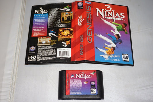 3 Ninjas Kick Back (Sega Genesis) with Case No Manual
